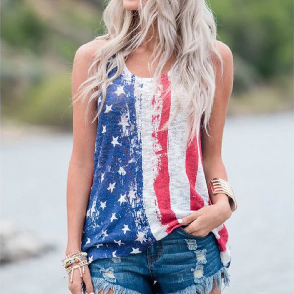 American flag Tank top